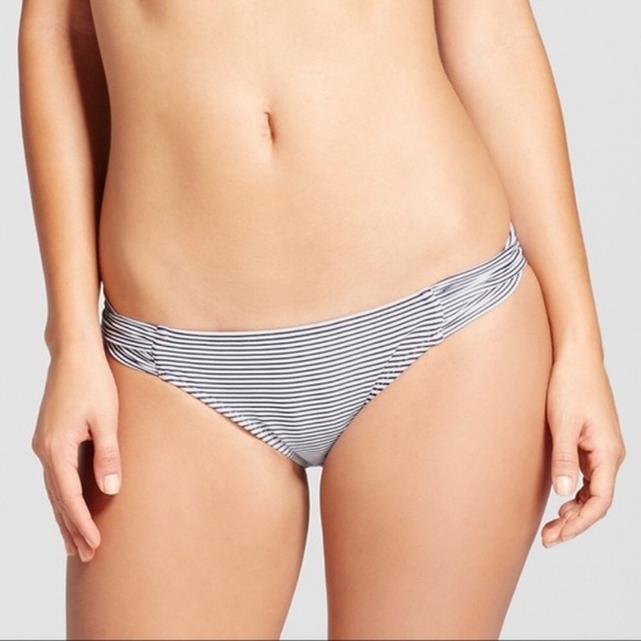 Xhilaration Navy Striped Push Up Bikini - Picture 4 of 12